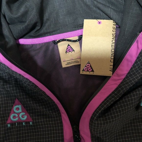 Men's Nike ACG Woven Hooded Jacket Anthracite - Picture 6 of 10